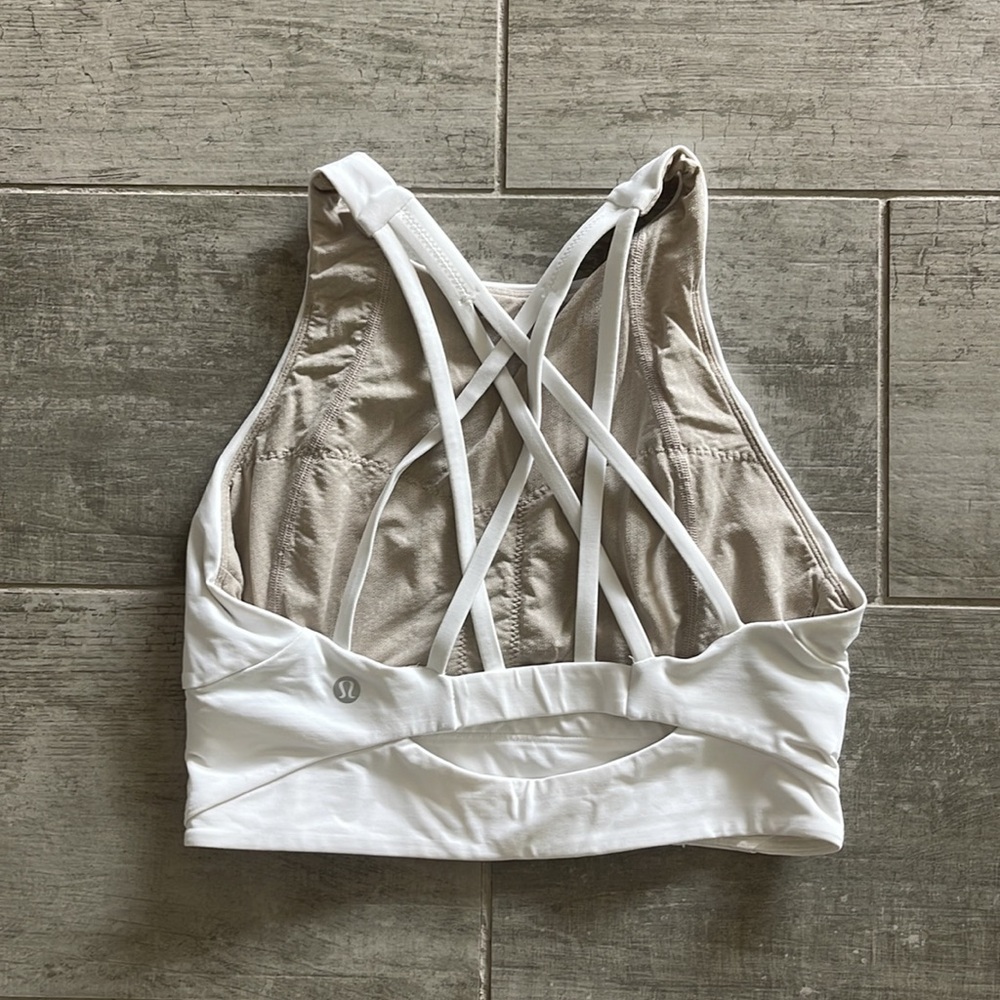 lululemon athletica White Strappy Top